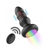 Черная анальная вибропробка с фрикционным механизмом и LED-подсветкой - 12,5 см. - Secwell в Нальчике Черная анальная вибропробка с фрикционным механизмом и LED-подсветкой - 12,5 см. - Secwell