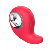 Красный клиторальный массажер с функцией постукивания - Secwell в Нальчике Красный клиторальный массажер с функцией постукивания - Secwell