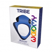 Синее эрекционное кольцо Wooomy Tribeс с вибрацией - Adrien Lastic - в Нальчике купить с доставкой