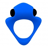 Синее эрекционное кольцо Wooomy Tribeс с вибрацией - Adrien Lastic - в Нальчике купить с доставкой