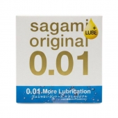 Увлажнённый презерватив Sagami Original 0.01 Extra Lub - 1 шт. - Sagami - купить с доставкой в Нальчике