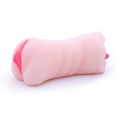 Телесный двусторонний мастурбатор - вагина и ротик - Boys of Toys - в Нальчике купить с доставкой Телесный двусторонний мастурбатор - вагина и ротик - Boys of Toys - в Нальчике купить с доставкой