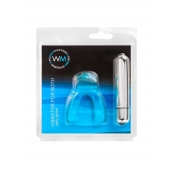 Голубая капа с вибропулей для оральных ласк - Erowoman-Eroman купить в Нальчике с доставкой в Orgasmix.ru Голубая капа с вибропулей для оральных ласк - Erowoman-Eroman