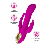 Лиловый тройной вибратор Trinny - 21,5 см. - A-toys купить в Нальчике с доставкой в Orgasmix.ru Лиловый тройной вибратор Trinny - 21,5 см. - A-toys