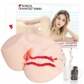 Мастурбатор-полуторс с двойным слоем материала и вибрацией Jenny Onahole Real Vagina - KOKOS - в Нальчике купить с доставкой Мастурбатор-полуторс с двойным слоем материала и вибрацией Jenny Onahole Real Vagina - KOKOS - в Нальчике купить с доставкой