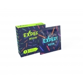 Светящиеся в темноте презервативы Expert Neon - 3 шт. - Expert - купить с доставкой в Нальчике