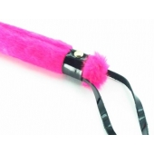 Нежная плеть с розовым мехом BDSM Light - 43 см. - БДСМ Арсенал - купить с доставкой в Нальчике