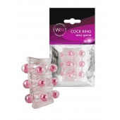 Прозрачная сквозная насадка на пенис с цветными шариками - Erowoman-Eroman - в Нальчике купить с доставкой