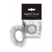 Круглое эрекционное кольцо с «ресничками» - Sextaz - в Нальчике купить с доставкой