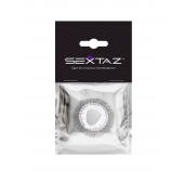 Эластичное эрекционное кольцо с длинными черными «ресничками» - Sextaz - в Нальчике купить с доставкой