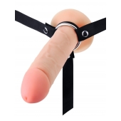 Мужской полый страпон на регулируемых ремешках - 22 см. - Sex Expert - купить с доставкой в Нальчике