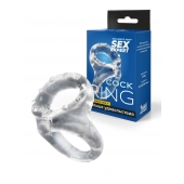 Прозрачное двойное эрекционное кольцо - Sex Expert - в Нальчике купить с доставкой