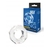 Прозрачное эрекционное кольцо в форме гайки - Sex Expert - в Нальчике купить с доставкой