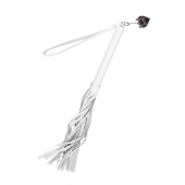 Белая кожаная плеть - 50 см. - Pecado - купить с доставкой в Нальчике