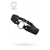 Черный кожаный чокер-ошейник со скруглёнными углами - Pecado - купить с доставкой в Нальчике