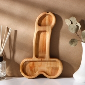 Деревянное блюдо для подачи в форме члена (25 х 16,5 х 1,7 см) - Сима-Ленд - купить с доставкой в Нальчике