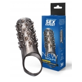 Дымчатая насадка на пенис с выпуклостями - 12 см. - Sex Expert - в Нальчике купить с доставкой