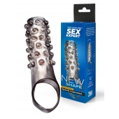 Дымчатая насадка на пенис с выпуклостями - 11 см. - Sex Expert - в Нальчике купить с доставкой