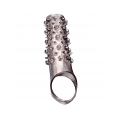 Дымчатая насадка на пенис с шипами и выпуклостями - 12 см. - Sex Expert - в Нальчике купить с доставкой