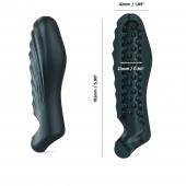 Серая силиконовая насадка на пенис с подхватом Manwan Ryzer - Manwan - в Нальчике купить с доставкой