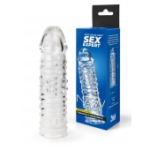 Прозрачная закрытая насадка на пенис - 17 см. - Sex Expert - в Нальчике купить с доставкой