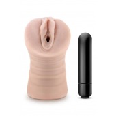 Телесный мастурбатор-вагина Ayumi с вибрацией - Blush Novelties - в Нальчике купить с доставкой