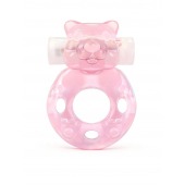 Розовое эрекционное виброкольцо в форме мишки - 1137 - в Нальчике купить с доставкой