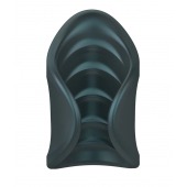 Серый сквозной мастурбатор с вибрацией Manwan Starter - Manwan - в Нальчике купить с доставкой