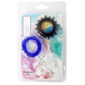 Набор из 3 эрекционных колец разного цвета и рельефа - Boys of Toys - в Нальчике купить с доставкой