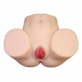 Телесный мастурбатор с 2 любовными отверстиями Olivia - Baile - в Нальчике купить с доставкой