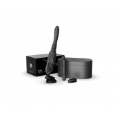 Черная секс-машина с функцией нагрева, насадками и присоской Sesh - Zalo - купить с доставкой в Нальчике