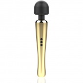 Золотисто-черный wand-вибратор - 30 см. - Ibiza