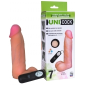Фаллическая насадка Харнесс UNICOCK 7  с вибрацией - 19 см. - LOVETOY (А-Полимер) - купить с доставкой в Нальчике