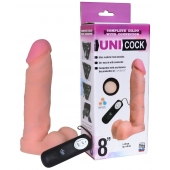 Фаллическая насадка Харнесс UNICOCK 8  с вибрацией - 20 см. - LOVETOY (А-Полимер) - купить с доставкой в Нальчике