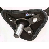 Страпон с 2 насадками и вибрацией UniStrap - 19 и 12 см. - LOVETOY (А-Полимер) - купить с доставкой в Нальчике