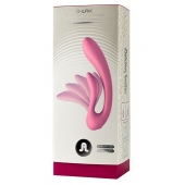 Розовый вибромассажёр G-wave с гибким клиторальным отростком - 18 см. - Adrien Lastic купить в Нальчике с доставкой в Orgasmix.ru Розовый вибромассажёр G-wave с гибким клиторальным отростком - 18 см. - Adrien Lastic