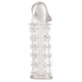 Гелевая прозрачная насадка с шипами - 12 см. - Toyfa Basic - в Нальчике купить с доставкой