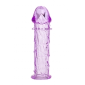 Гладкая фиолетовая насадка с усиками под головкой - 12,5 см. - Toyfa Basic - в Нальчике купить с доставкой Гладкая фиолетовая насадка с усиками под головкой - 12,5 см. - Toyfa Basic - в Нальчике купить с доставкой