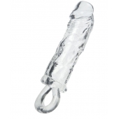 Прозрачная насадка с петлёй для фиксации - 14 см. - ToyFa - в Нальчике купить с доставкой