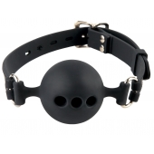 Силиконовый кляп-шар с отверстиями для дыхания Silicone Breathable Ball Gag Small - Pipedream - купить с доставкой в Нальчике