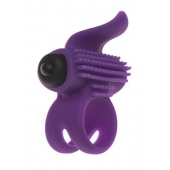 Эрекционное кольцо с подхватом мошонки и стимуляцией клитора Bullet Lastic Ring - Adrien Lastic - в Нальчике купить с доставкой