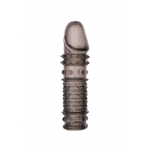 Дымчатая закрытая насадка ToyFa XLover с чешуйками и пупырышками - 13,5 см. - ToyFa - в Нальчике купить с доставкой