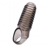 Дымчатая насадка с рёбрышками и подхватом мошонки ToyFa XLover - 12,5 см. - ToyFa - в Нальчике купить с доставкой