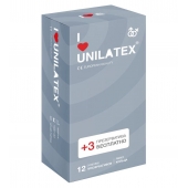 Презервативы с рёбрами Unilatex Ribbed - 12 шт. + 3 шт. в подарок - Unilatex - купить с доставкой в Нальчике