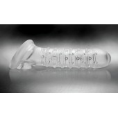 Утолщающая ребристая насадка на пенис - Доминирующее кольцо - в Нальчике купить с доставкой