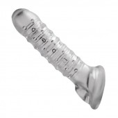 Утолщающая ребристая насадка на пенис - Доминирующее кольцо - в Нальчике купить с доставкой