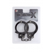 Чёрные наручники из листового металла BONDX METAL CUFFS BLACK - Dream Toys - купить с доставкой в Нальчике