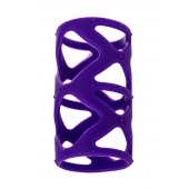 Фиолетовая насадка-сетка на пенис - 7,5 см. - A-toys - в Нальчике купить с доставкой
