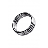 Металлическое эрекционное кольцо с рёбрышками размера L - ToyFa - в Нальчике купить с доставкой