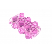 Розовая насадка на пенис Rings Armour - Lola Games - в Нальчике купить с доставкой